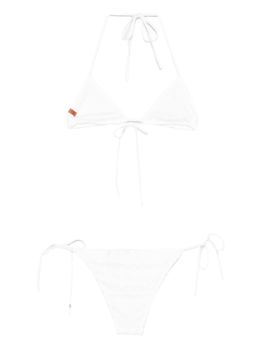 Bikini a triangolo in bianco Missoni - donna 