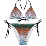 Bikini a triangolo con motivo a zig-zag multicolore Missoni - donna<BR/> 