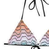 Bikini a triangolo con motivo a zig-zag multicolore Missoni - donna<BR/> 