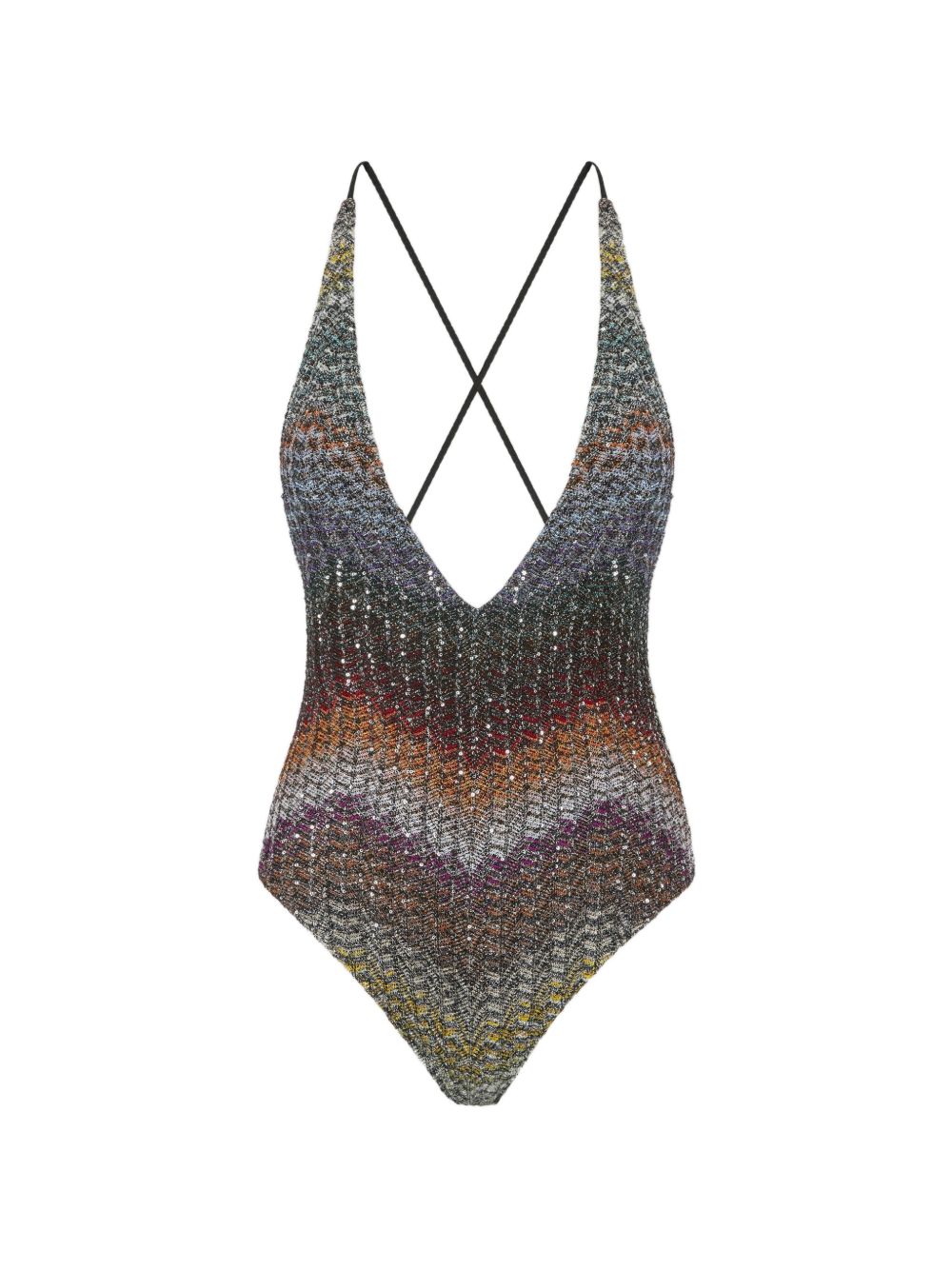 Costume intero con incrocio multicolore Missoni - donna 