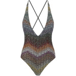 Costume intero con incrocio multicolore Missoni - donna 