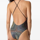 Costume intero con incrocio multicolore Missoni - donna 