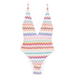 Costume intero con motivo a zigzag in multicolore Missoni - donna 