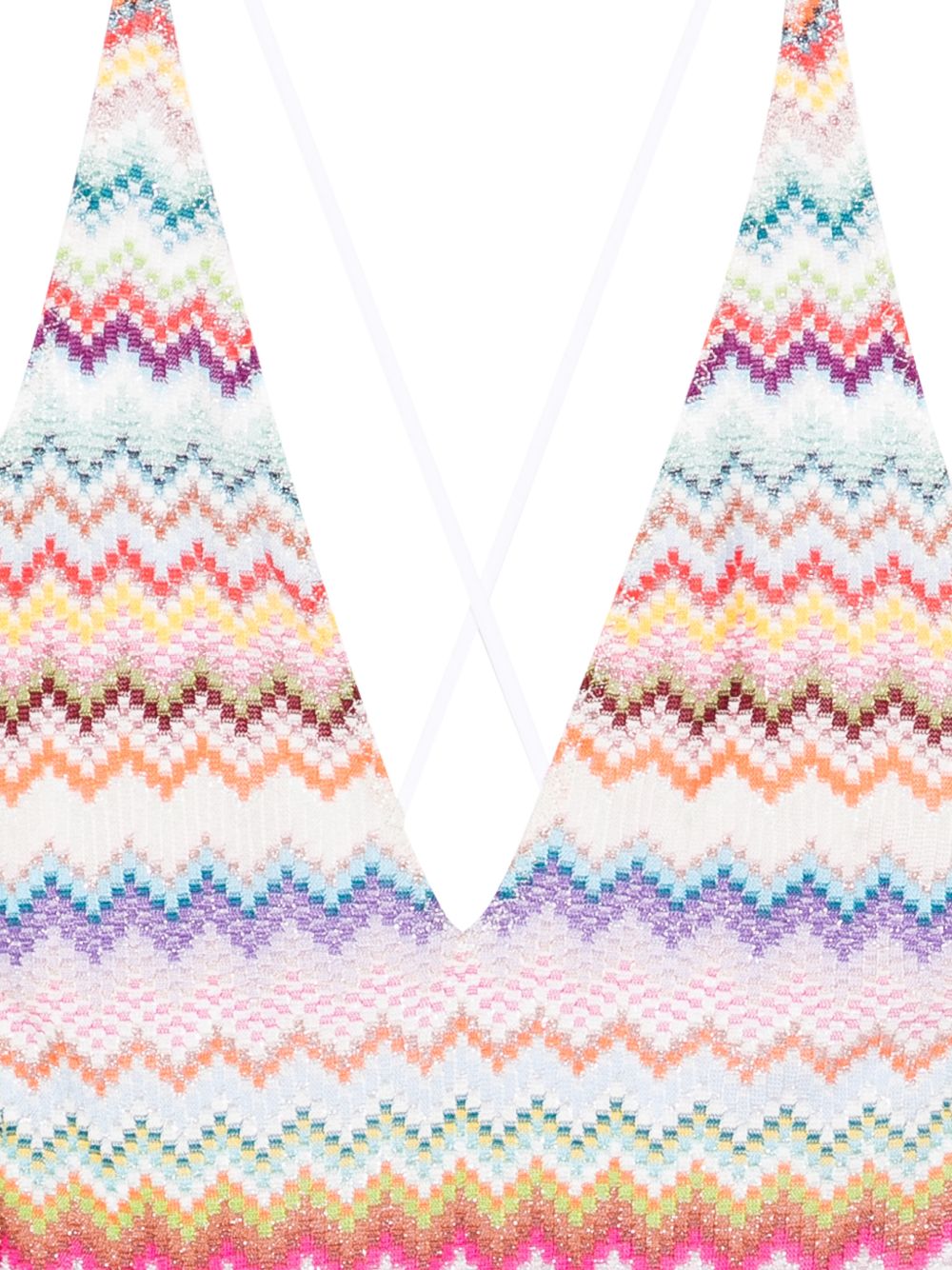 Costume intero con motivo a zigzag in multicolore Missoni - donna 