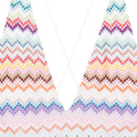 Costume intero con motivo a zigzag in multicolore Missoni - donna 