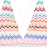 Costume intero con motivo a zigzag in multicolore Missoni - donna 