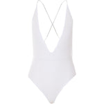 Costume da bagno con scollo a V in bianco Missoni - donna 