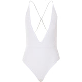 Costume da bagno con scollo a V in bianco Missoni - donna 