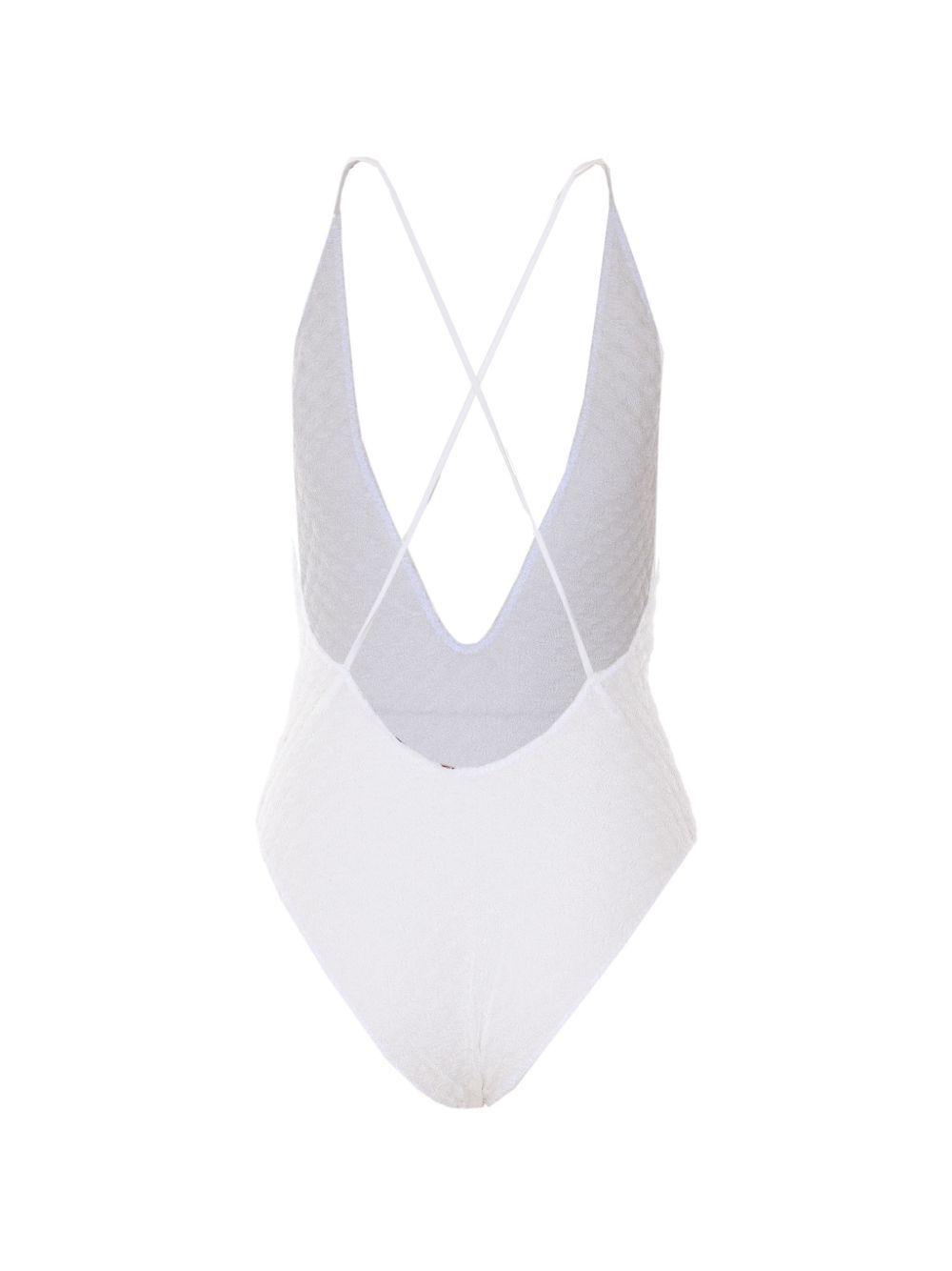 Costume da bagno con scollo a V in bianco Missoni - donna 