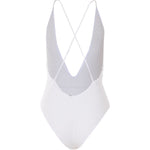 Costume da bagno con scollo a V in bianco Missoni - donna 
