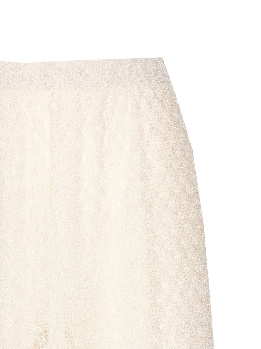 Pantaloni Raschel a gamba ampia in avorio Missoni - donna 