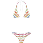 Bikini con motivo chevron in bianco Missoni - donna 