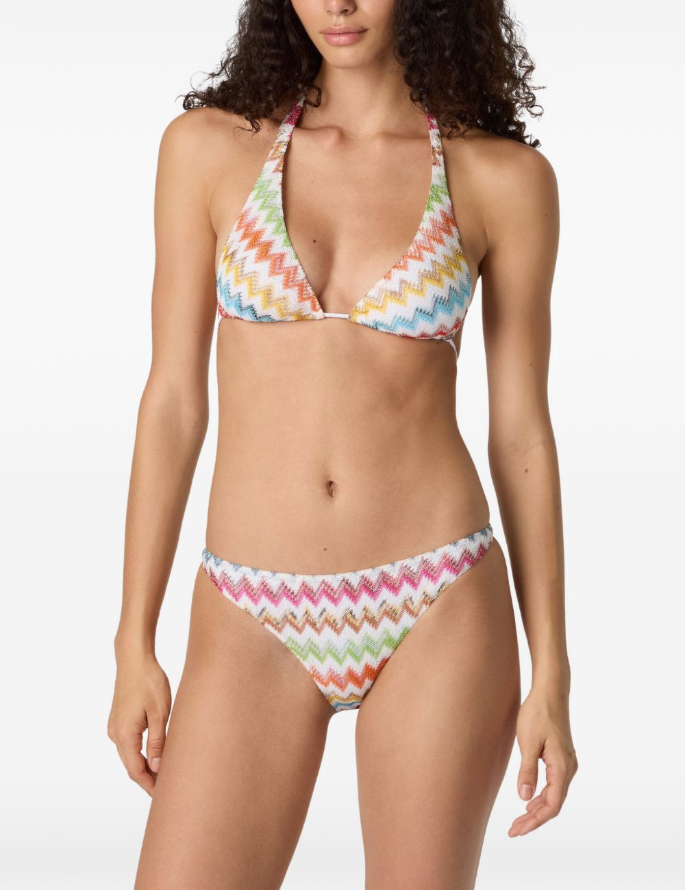 Bikini con motivo chevron in bianco Missoni - donna 