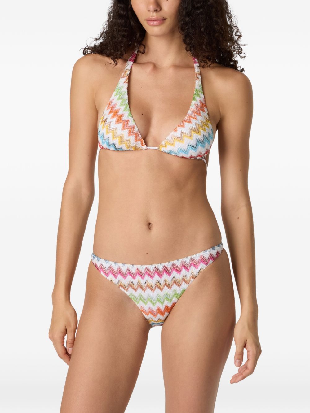 Bikini con motivo chevron in bianco Missoni - donna 