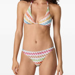 Bikini con motivo chevron in bianco Missoni - donna 