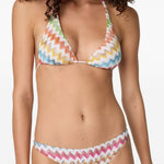 Bikini con motivo chevron in bianco Missoni - donna 