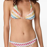 Bikini con motivo chevron in bianco Missoni - donna 