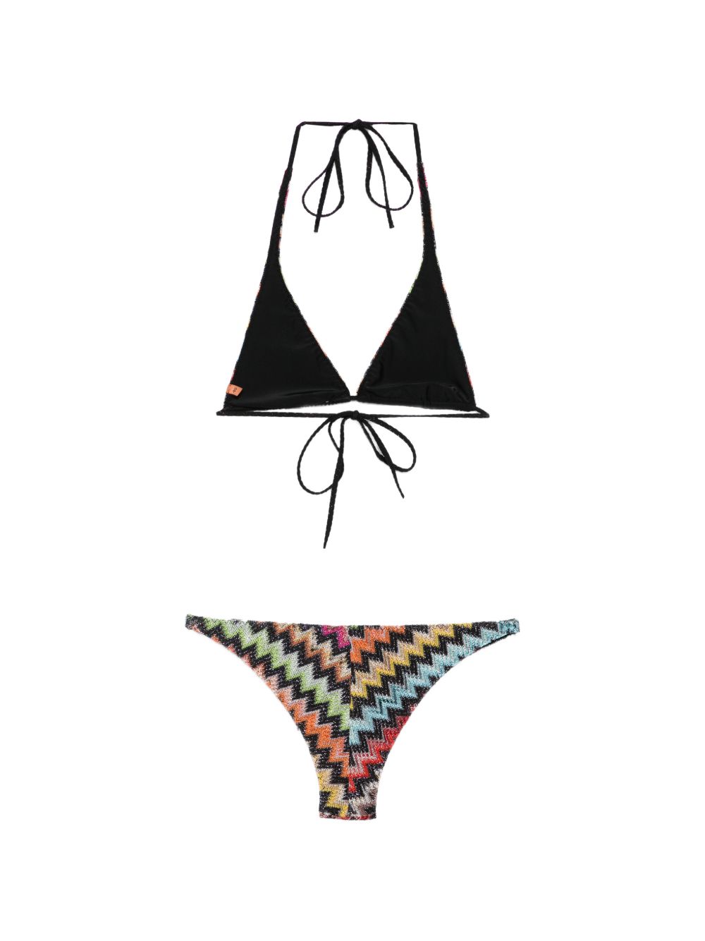 Bikini a zigzag in nero e multicolore Missoni - donna 