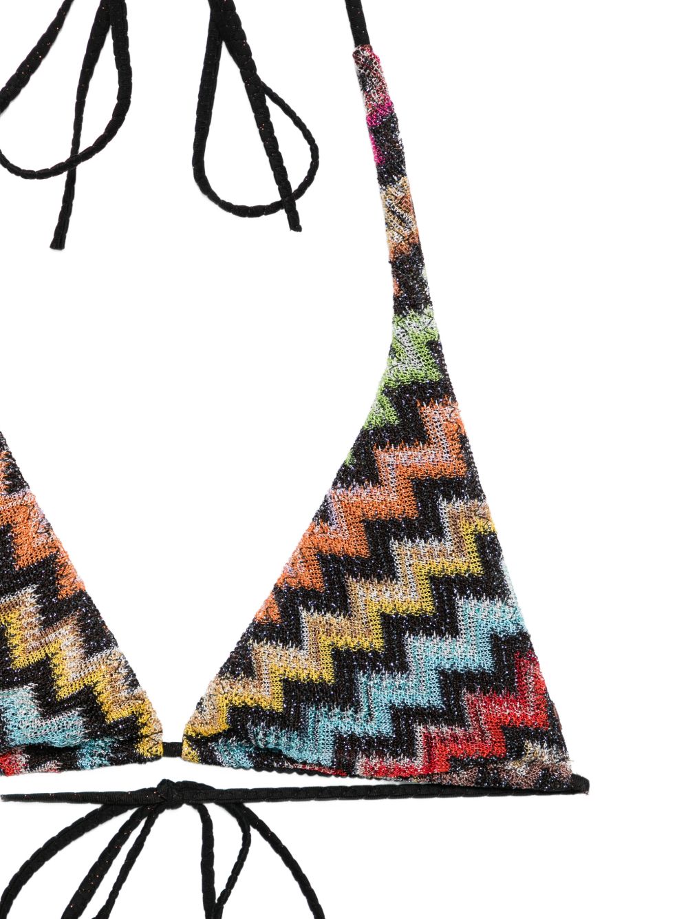 Bikini a zigzag in nero e multicolore Missoni - donna 