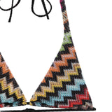 Bikini a zigzag in nero e multicolore Missoni - donna 