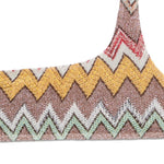 Bikini monospalla con motivo a chevron in multicolore Missoni - donna 