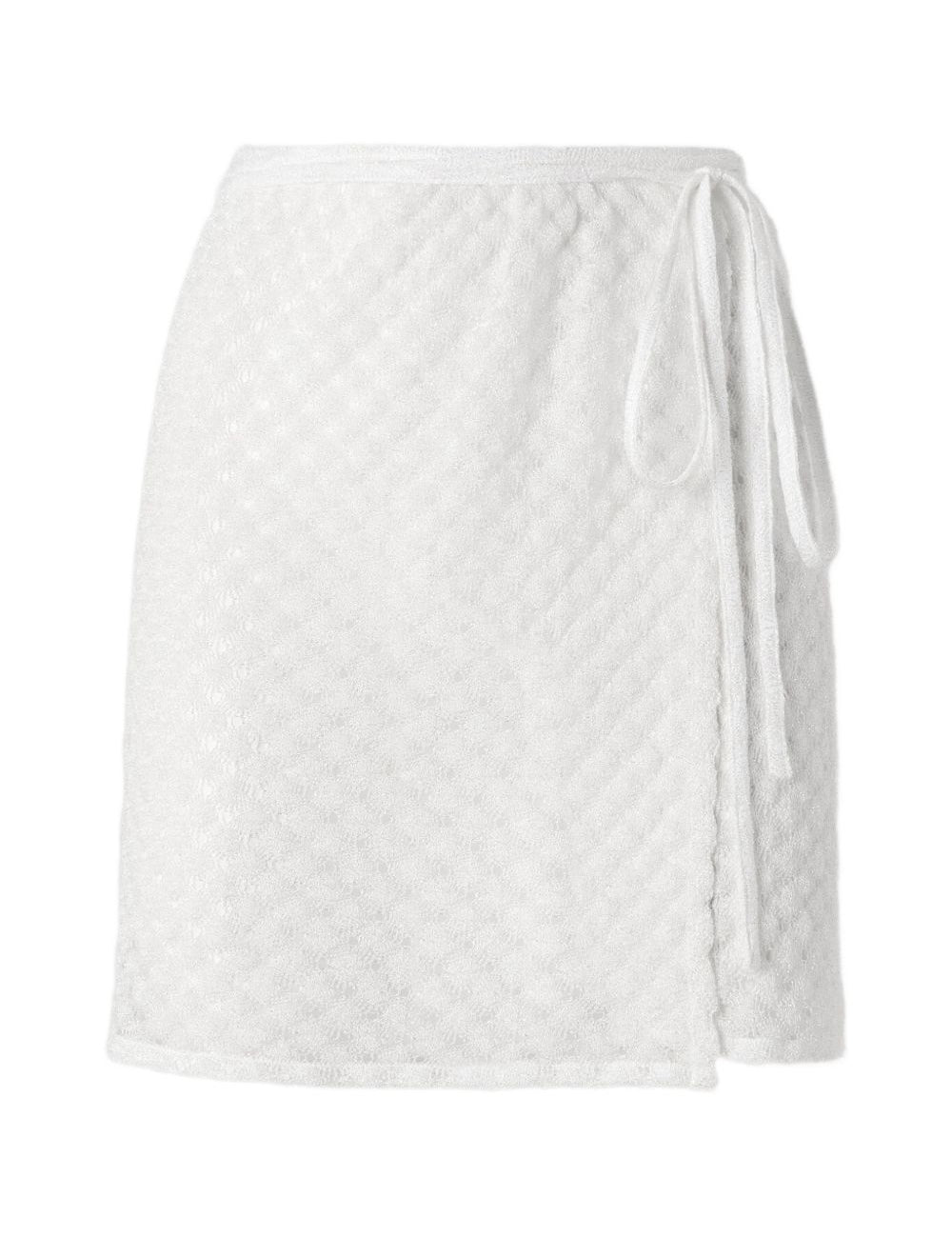 Gonna mini copricostume in bianco Missoni - donna 