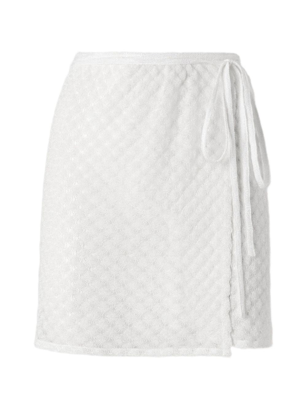 Gonna mini copricostume in bianco Missoni - donna 