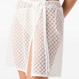 Gonna mini copricostume in bianco Missoni - donna 