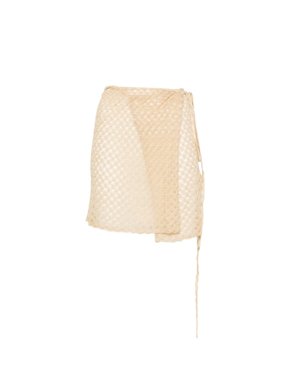 Gonna mini copricostume in dorato Missoni - donna 