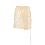 Gonna mini copricostume in dorato Missoni - donna 