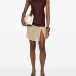 Gonna mini copricostume in dorato Missoni - donna 