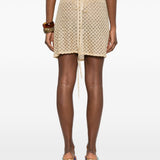 Gonna mini copricostume in dorato Missoni - donna 