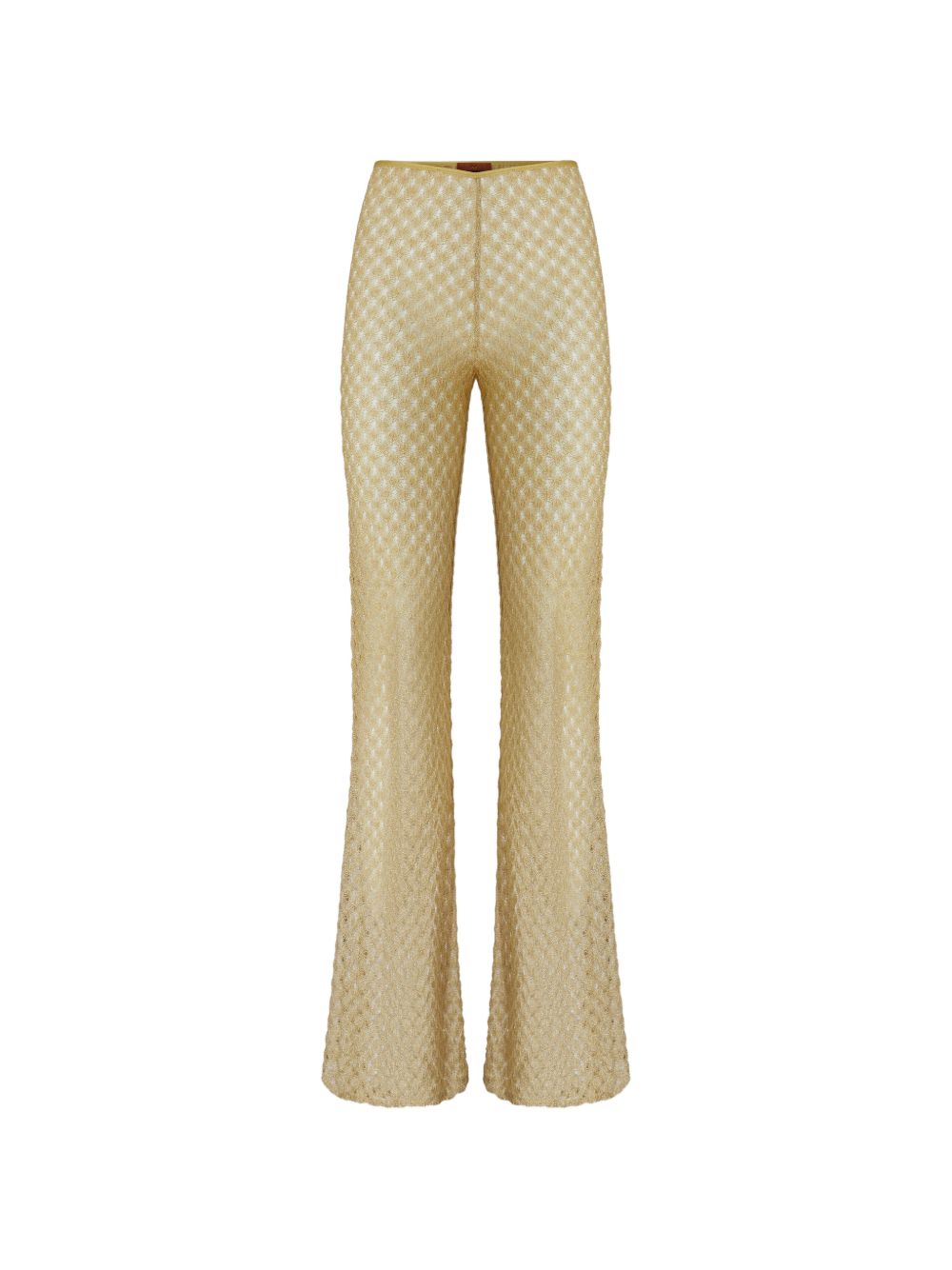 Pantaloni Raschel a gamba ampia in dorato Missoni - donna 