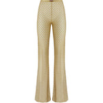 Pantaloni Raschel a gamba ampia in dorato Missoni - donna 