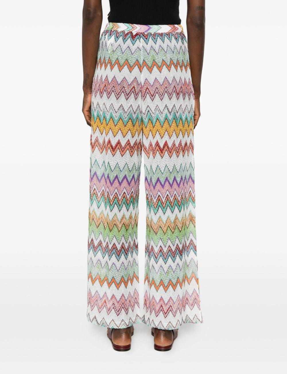 Pantaloni con motivo a zigzag mlticolore Missoni - donna 
