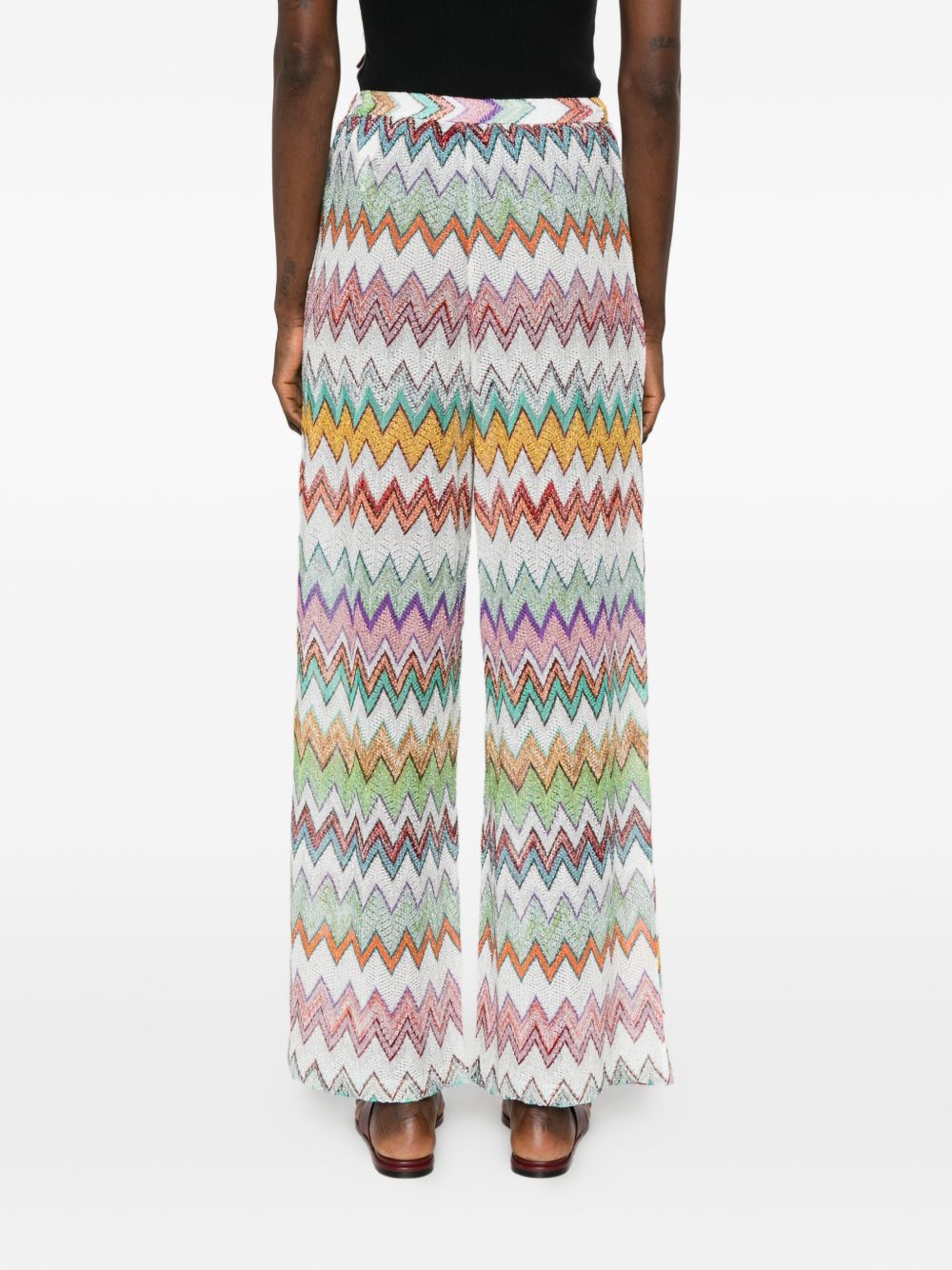 Pantaloni con motivo a zigzag mlticolore Missoni - donna 