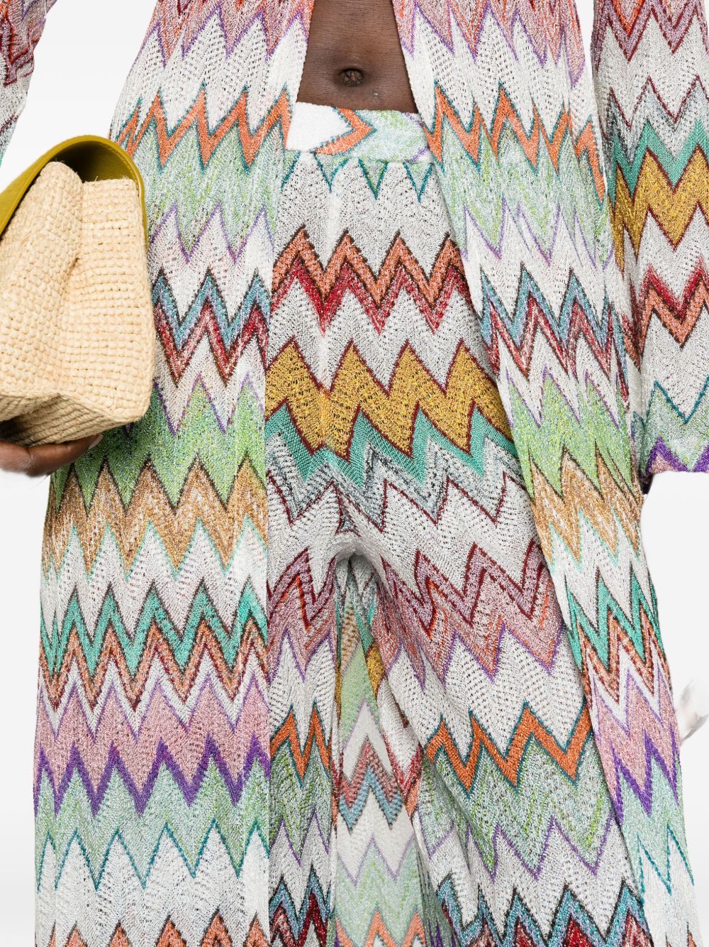 Pantaloni con motivo a zigzag mlticolore Missoni - donna 