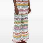 Pantaloni con motivo a zigzag mlticolore Missoni - donna 