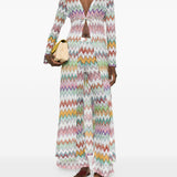 Pantaloni con motivo a zigzag mlticolore Missoni - donna 