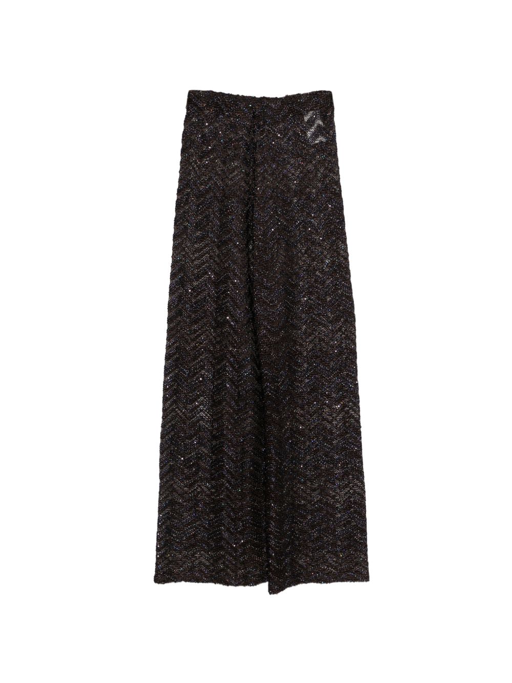 Pantaloni con motivo chevron in marrone Missoni - donna 