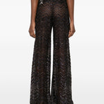Pantaloni con motivo chevron in marrone Missoni - donna 