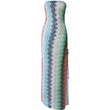 Copricostume chevron-pattern multicolor Missoni - donna 