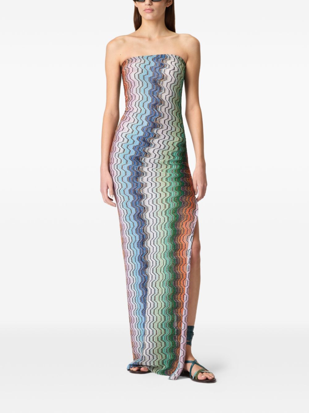 Copricostume chevron-pattern multicolor Missoni - donna 