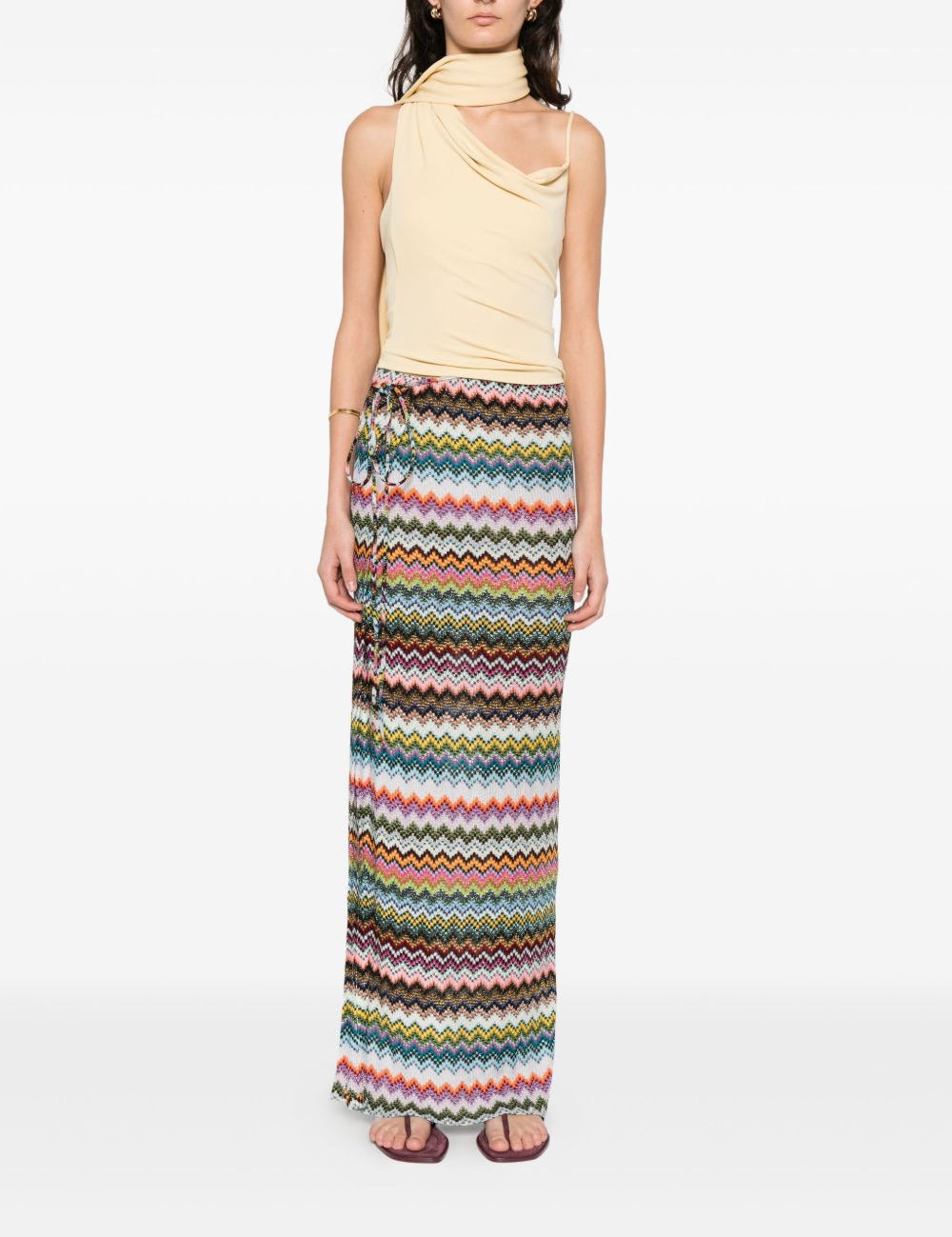 Gonna maxi motivo chevron multicolor Missoni - donna 