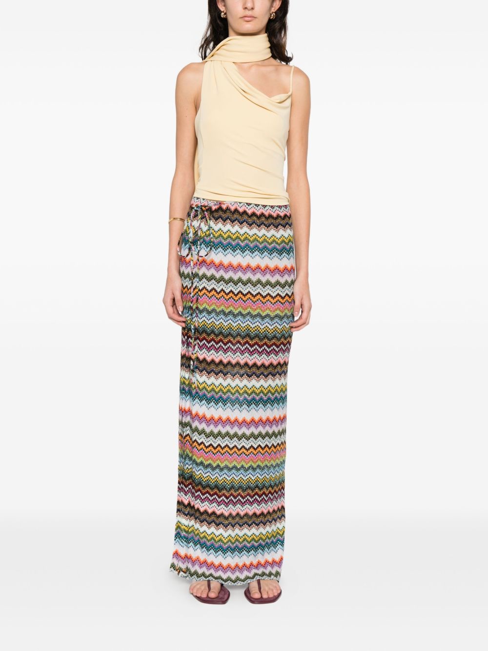 Gonna maxi motivo chevron multicolor Missoni - donna 