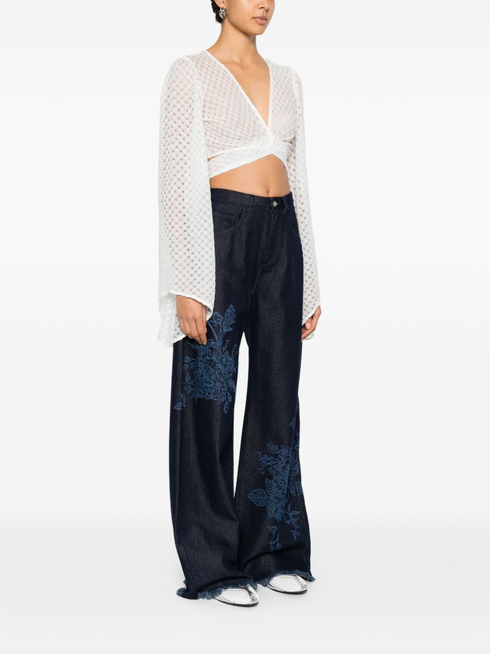 Blusa intrecciata in bianco Missoni - donna 