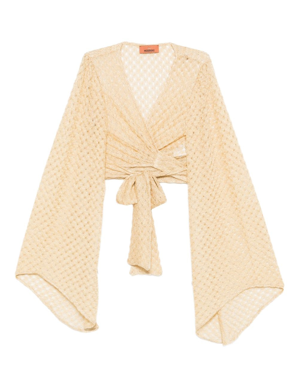 Blusa intrecciata in dorato Missoni - donna 