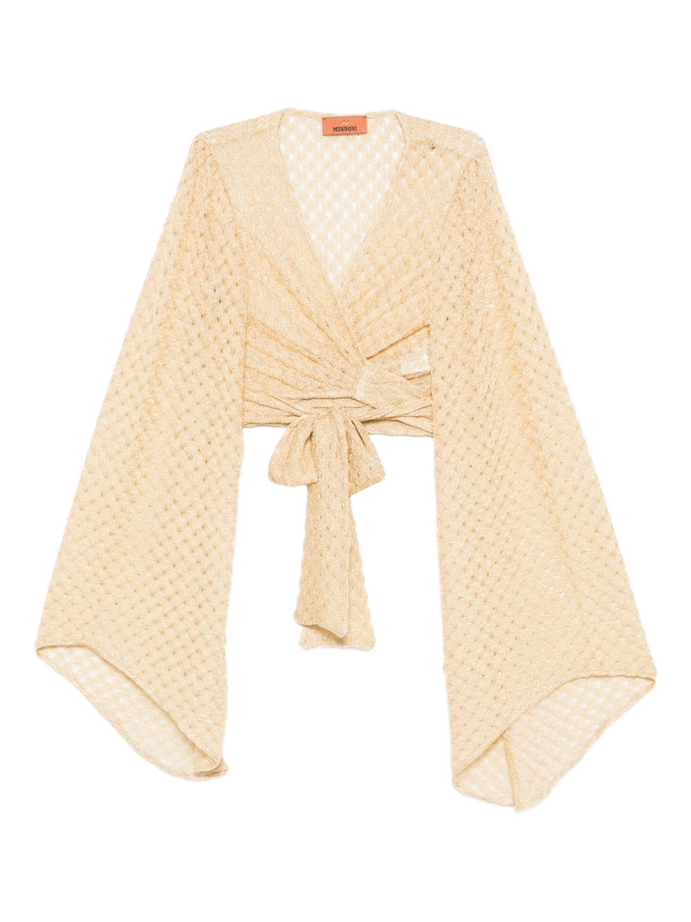 Blusa intrecciata in dorato Missoni - donna 