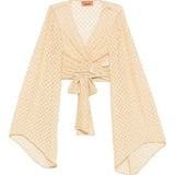 Blusa intrecciata in dorato Missoni - donna 