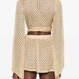 Blusa intrecciata in dorato Missoni - donna 
